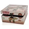 CAJA ETNICA CUADRADA - 14X14X8 CM