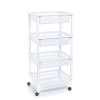 CARRO MULTIUSO 4 CESTAS BCO. - 40X30X85CM
