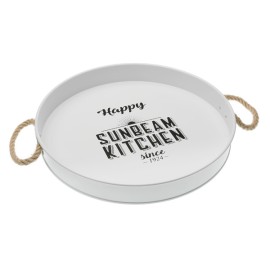BANDEJA METAL BLANCO - 5X36X36CM