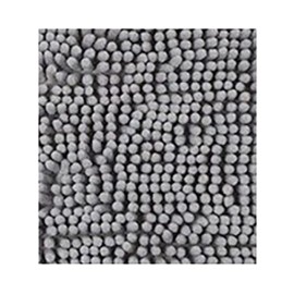 ALFOMBRA BAÑO POLIESTER 100% GRIS CLARO - 40X60 CM