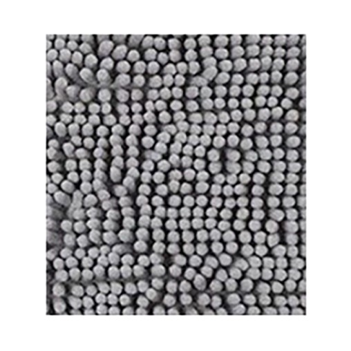 ALFOMBRA BAÑO POLIESTER 100% GRIS CLARO - 40X60 CM