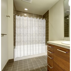 CORTINA BAÑO PVC CALDEA BLANCA - 180X200 CM