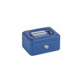 CAJA CAUDALES AZUL - 15X11X8CM