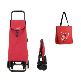 CARRO COMPRA 4R ROJO+BOLSA 44 - 55 L