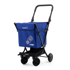 CARRO COMPRA JUMBO+BANDEJA AZU - 66 L + 6 L