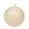 VELA BOLA ESFERICA BLANCO MATE