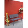 BANCO ACERO AZUL LIBIA - 123X39X84