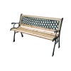 BANCO MADERA / HIERRO FORJADO - 123X53X74
