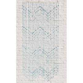 CORTINA PUERTA PLASTICO AZUL - 90X180 CM