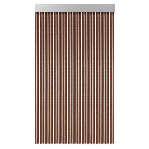 CORTINA CINTAS COLOR MARRON - 210X90 CM