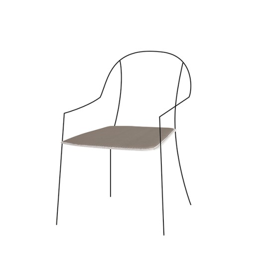 COJIN ACTION SILLA TAUPE - 38X38X2