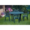 MESA JARDIN OVAL VERDE - 130X90 CM