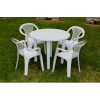 MESA JARDIN REDONDA BLANCA - 90 CM