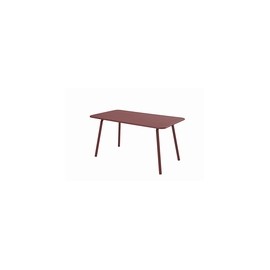 MESA ACERO ROJA LIBIA - 140X80 CM