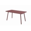 MESA ACERO ROJA LIBIA - 140X80 CM