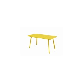 MESA ACERO AMARILLA LIBIA - 140X80 CM
