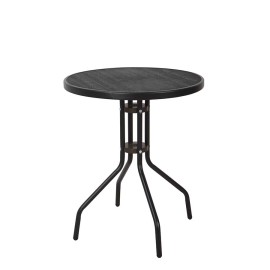 MESA ACERO REDONDA NEGR ZEUS 60X70CM - 60X70 CM