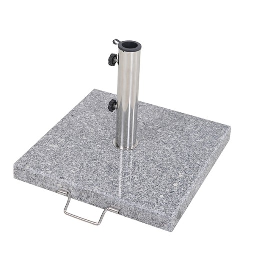 PIE PARASOL GRANITO CUADRADO C/RUEDAS - 50 KG