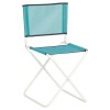 SILLA NYLON C/RESPALDO AZUL