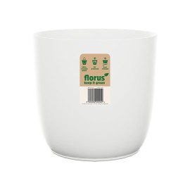 CUBREMACETA INT. FLOW FLOWERPOT BLANCO - 18 CM