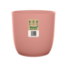 CUBREMACETA INT. FLOW FLOWERPOT ROSA - 18 CM