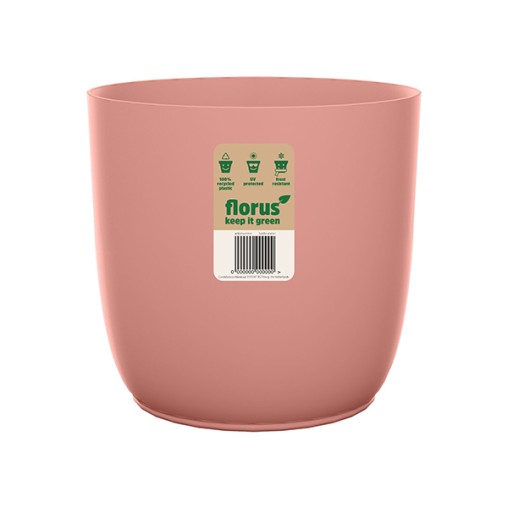 CUBREMACETA INT. FLOW FLOWERPOT ROSA - 18 CM