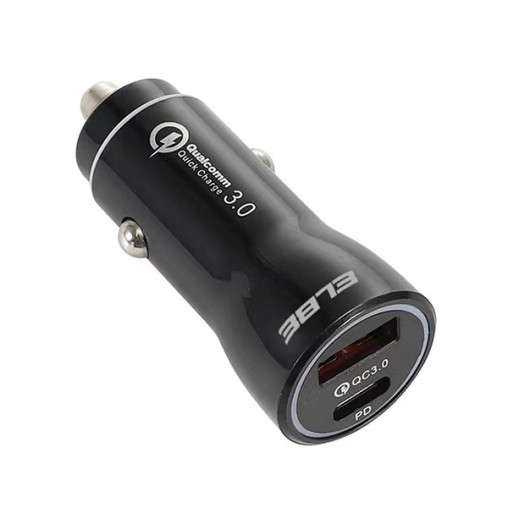 CARGADOR COCHE USB+TIPO C PD+QC3.0 - 20 W