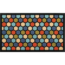 FELPUDO GOMA+MOQUETA WAKE - 45 X 75 CM