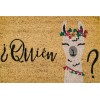 FELPUDO COCO BLANCO QUIEN LLAM - 40 X 60 CM