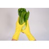(12 u.) GUANTE LATEX FLOCADO AMARILLO