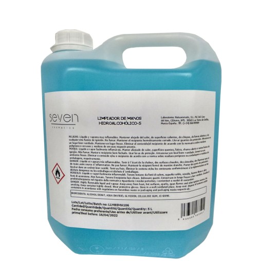 LIMPIADOR HIDROALCOHOLICO - 5 L