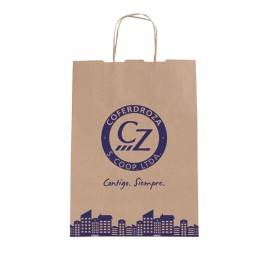 BOLSA PAPEL KRAFT ASA C/350 - 23+11X31CM