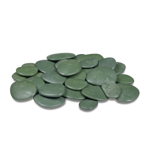 PIEDRA PLCO RECICLADO VERDE 90-100 PZAS - 5-8 CM