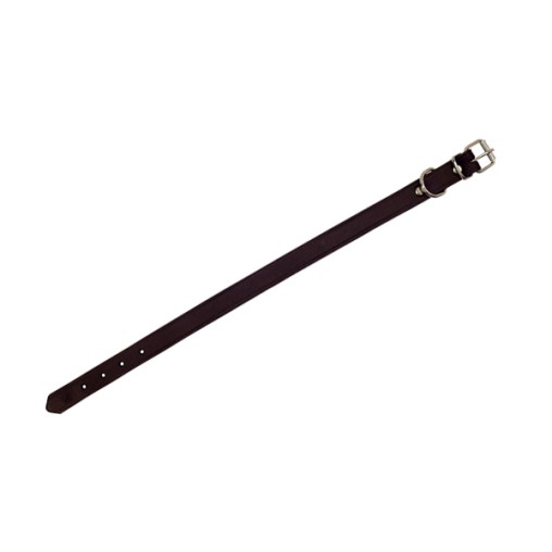 COLLAR PERRO CUERO ENGRA.NEGRO - 55X3 CM