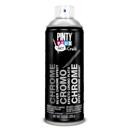 PINTURA SPRAY EF. CROMO PLATA