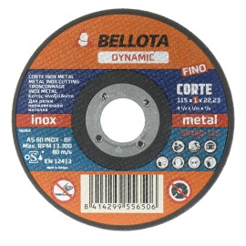 (25 u.) DISCO C METAL/INOX EJE FINO