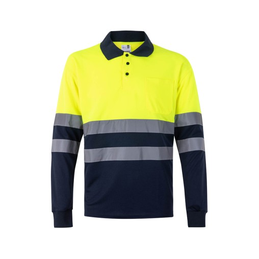 POLO A.VISIBILIDAD ML AMAR/MARINO - M