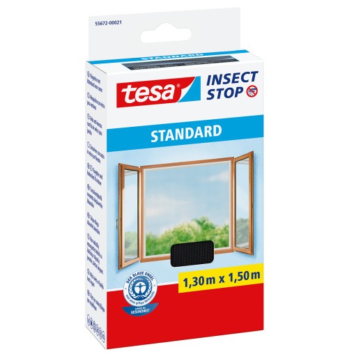MOSQUITERA VENTANAS NEGRA - 1,3X1,5 M
