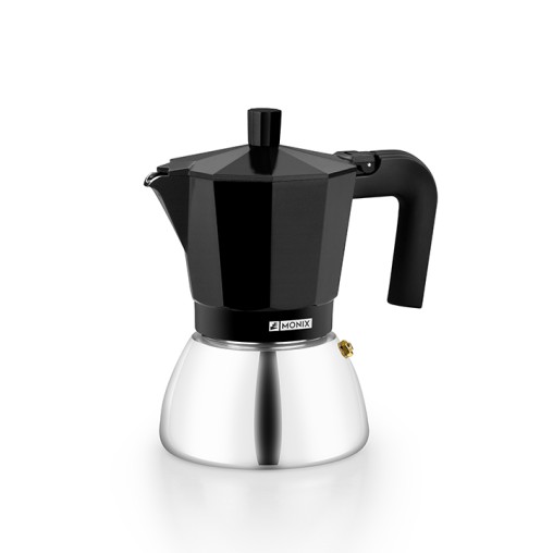 CAFETERA INDUCCION INOX BLACK - 3 TZ