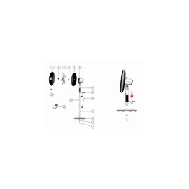 VENTILADOR PIE/SOBREMESA NEGRO 55W