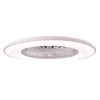 VENTILADOR TECHO C/LUZ 8 ASPAS GRIS - 55 CM
