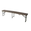 BANCO PLEGABLE POLIETILENO MARRON - 180X30X43