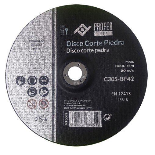 (25 u.) DISCO C PIEDRA PRO