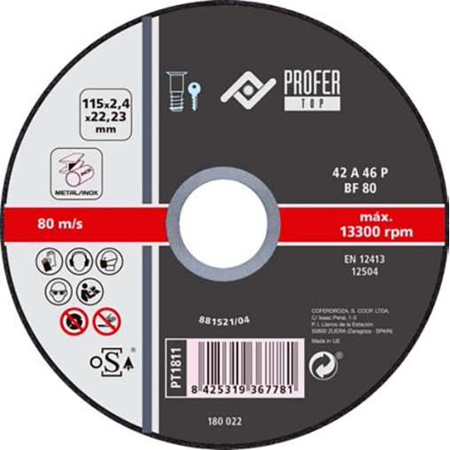 DISCO C H MET/INOX A46 - 115X2,4MM