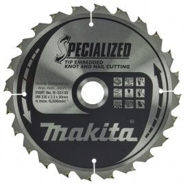 B-33130 Disco sierra circular , Specialized T.C.T, 235 x 30 mm, 24 D