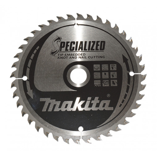 B-33168 Disco sierra circular , Specialized T.C.T, 165 x 20 mm, 40 D