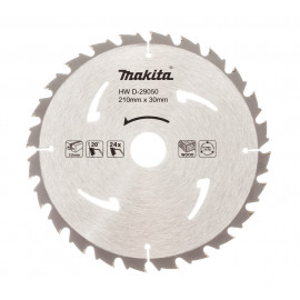 D-29050 Disco sierra circular , Standard T.C.T, 210 x 30 mm, 24 D