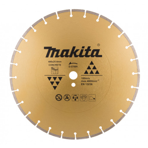 D-57009 Disco de diamante 400 x 25,4 x 7,5 mm
