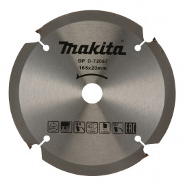D-72067 Disco sierra circular  P.C.D. 165 x 20 mm, 4T