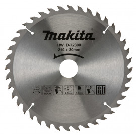 D-72300 Disco sierra circular , Standard T.C.T, 210 x 30 mm, 40 D